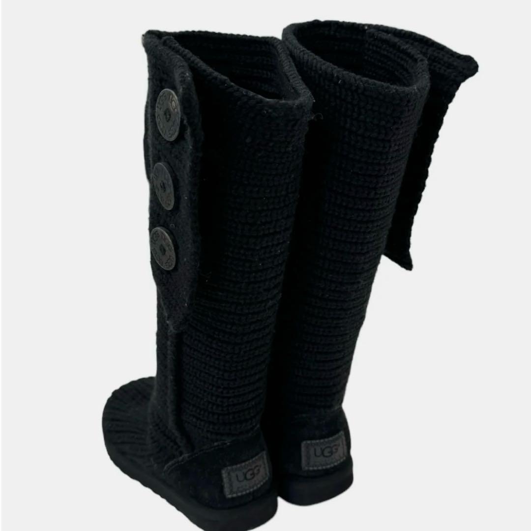 UGG ブーツ ニットブーツ 2way ショート　ロング ブラック　23cm
