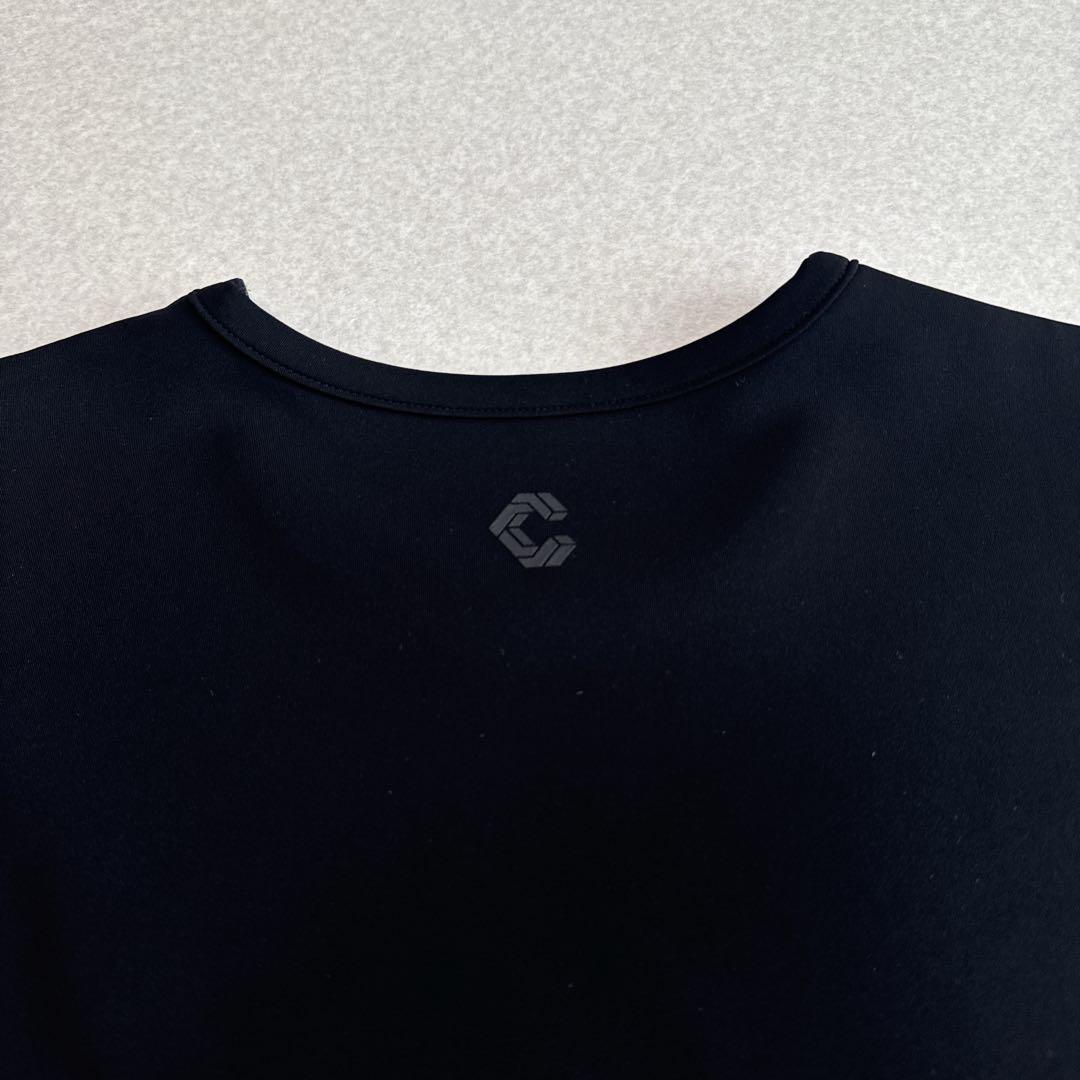 未使用級⭐️クロノス CRONOS 半袖Tシャツ ブラック L ストレッチ