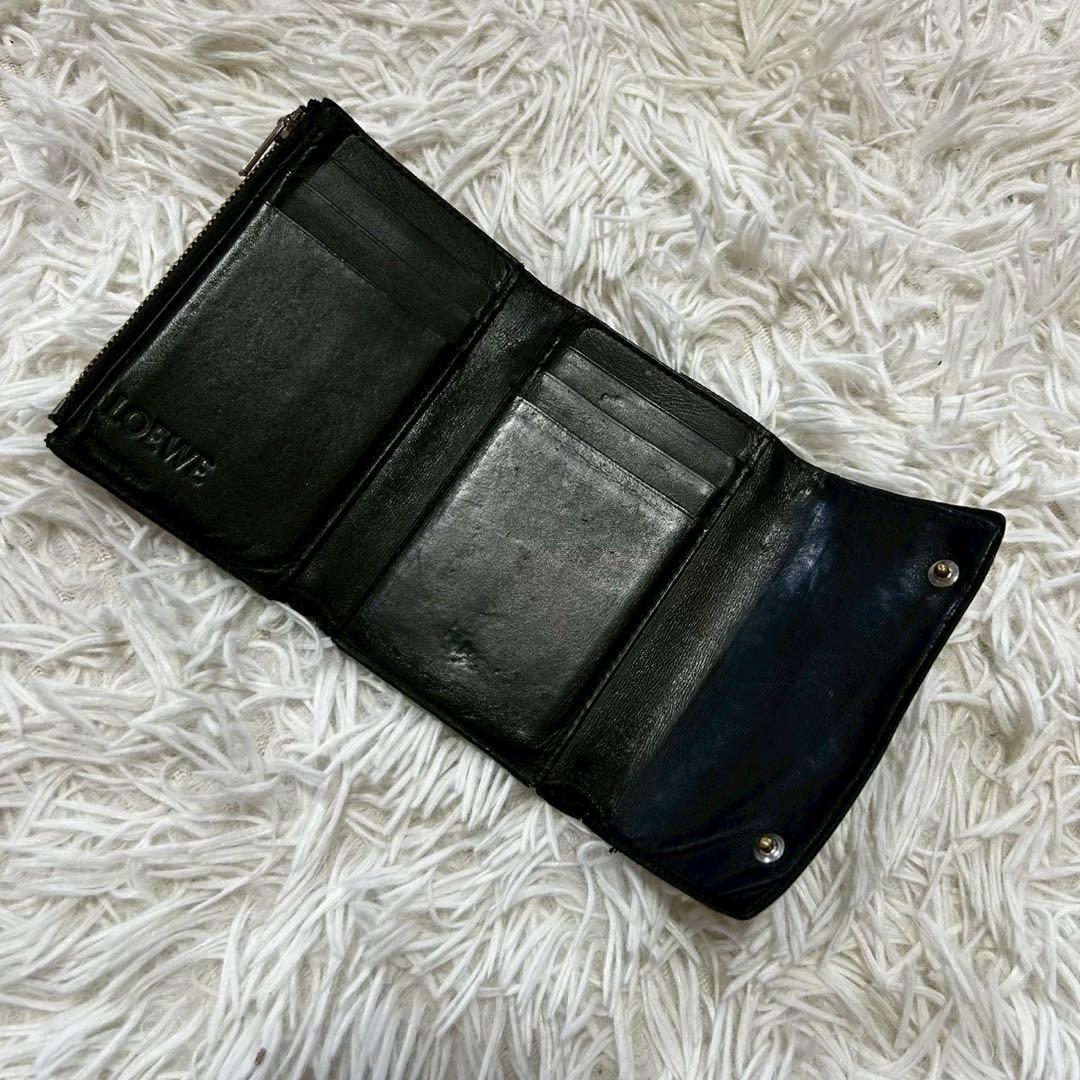 hinamiさん専用 折り財布　アナグラム　リピート　箱付き　ブラック