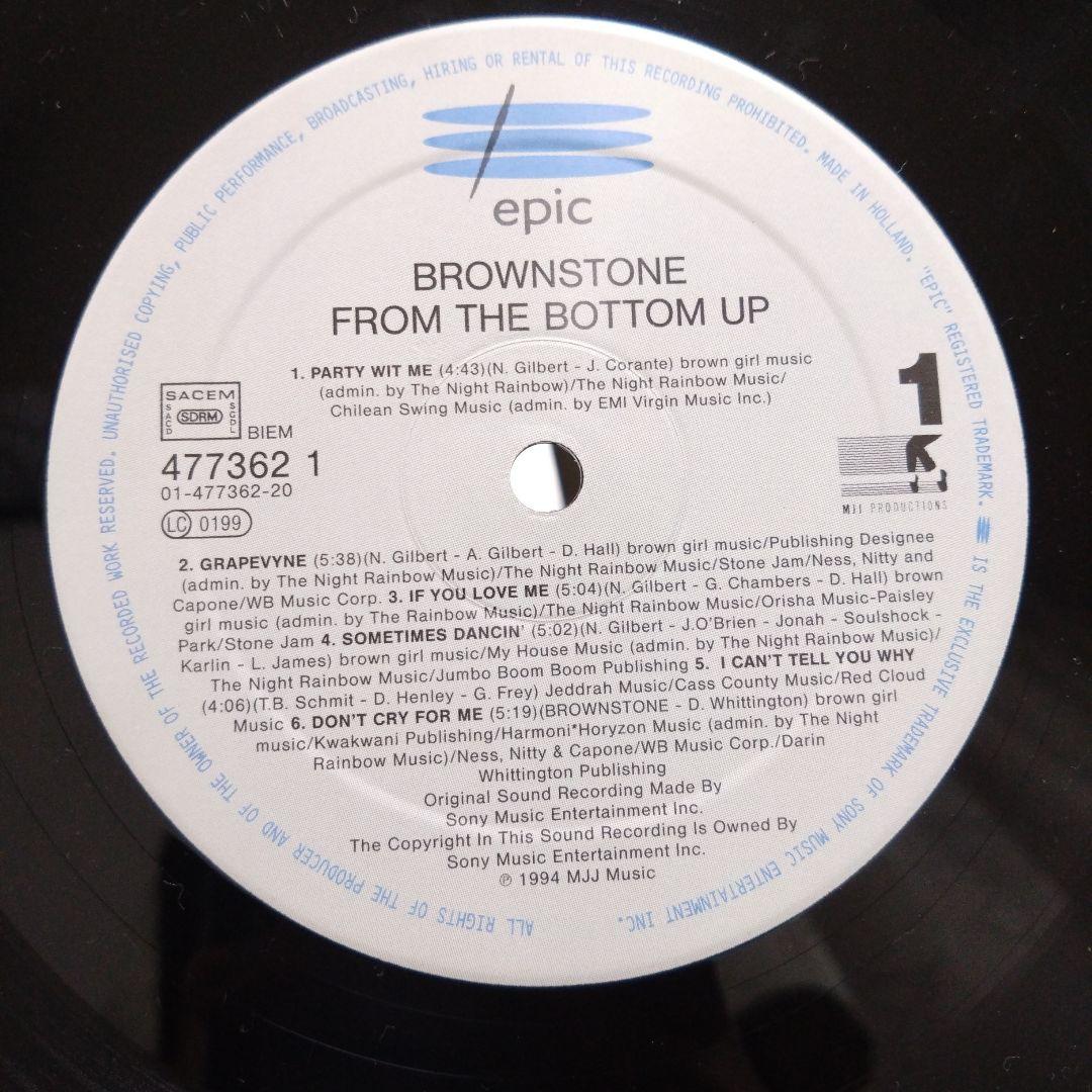 BROWNSTONE FROM THE BOTTOM UP レコード