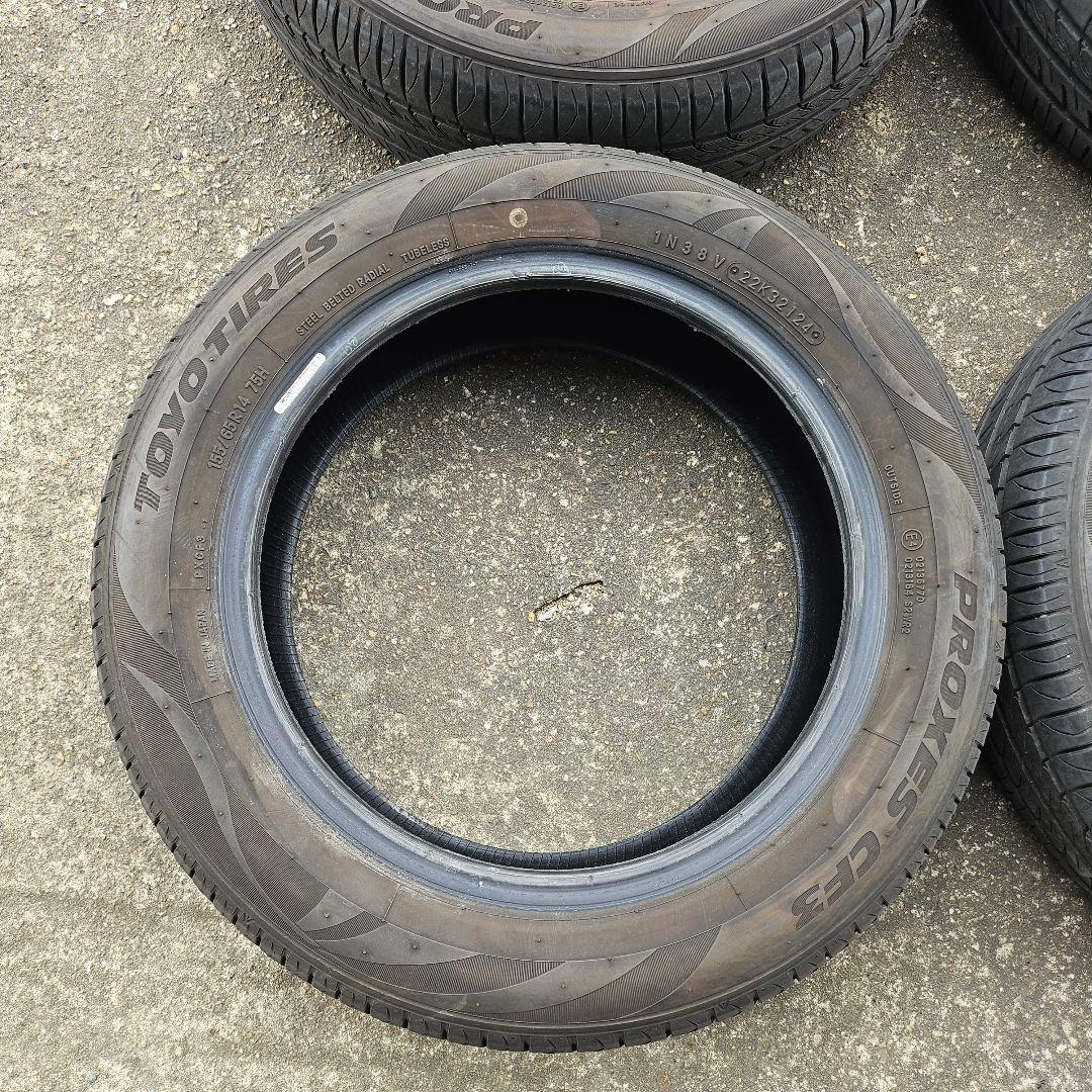 155/65R14 TOYO PROXES CF3 2024年製　4本 溝あり