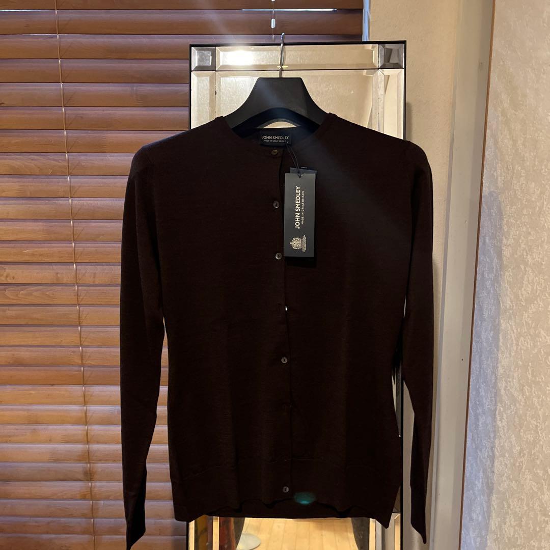 トップス JOHN SMEDLEY PANSY SHORT CARDIGAN L