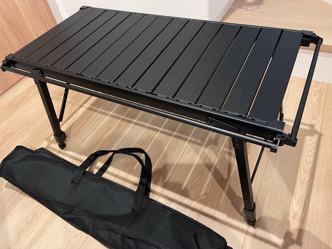 次世代　IGTテーブル ブラック アルミ製 86x44cm