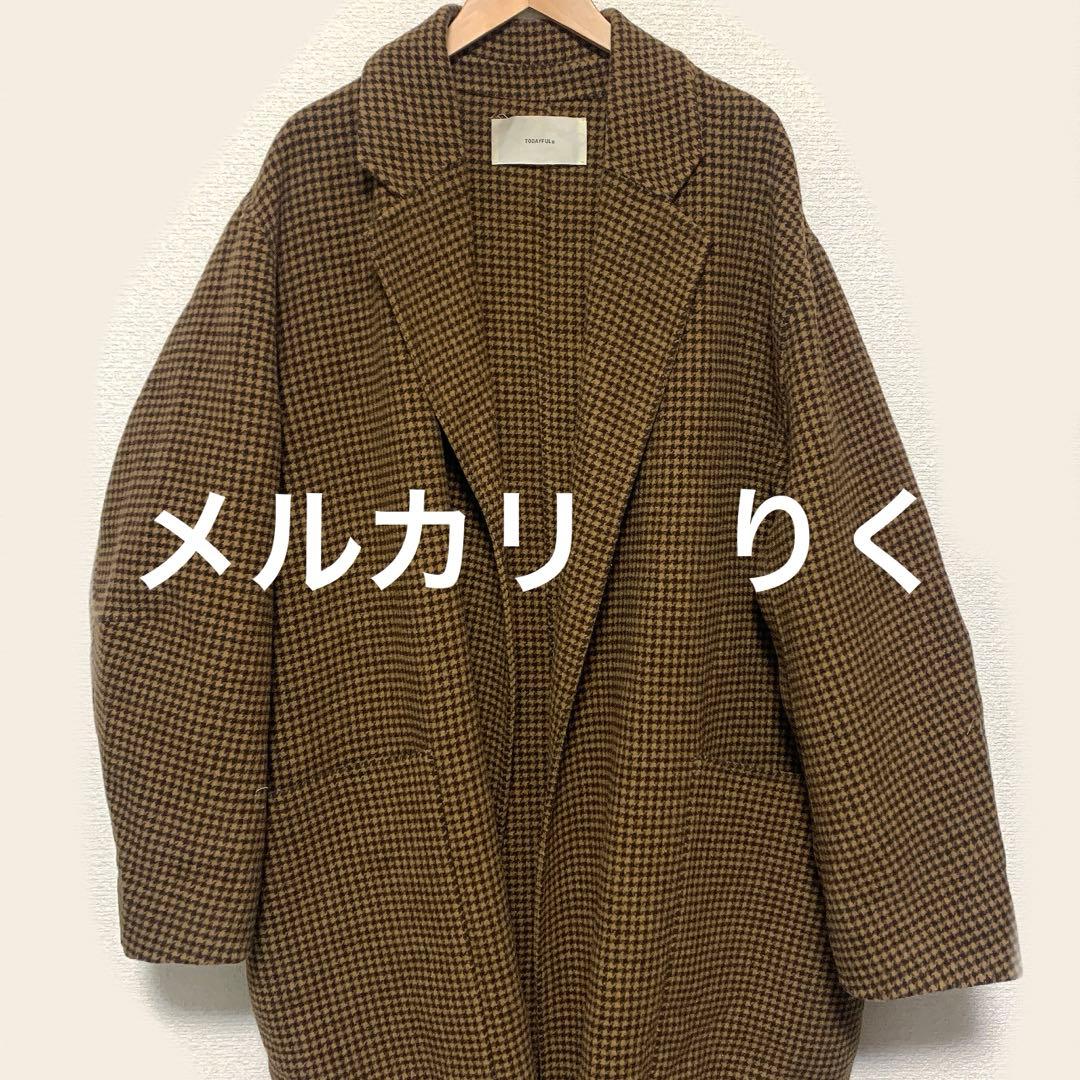 ❤️美品❤️お値下げしました❤️TODAYFUL オーバーチェックコート　38サイズ