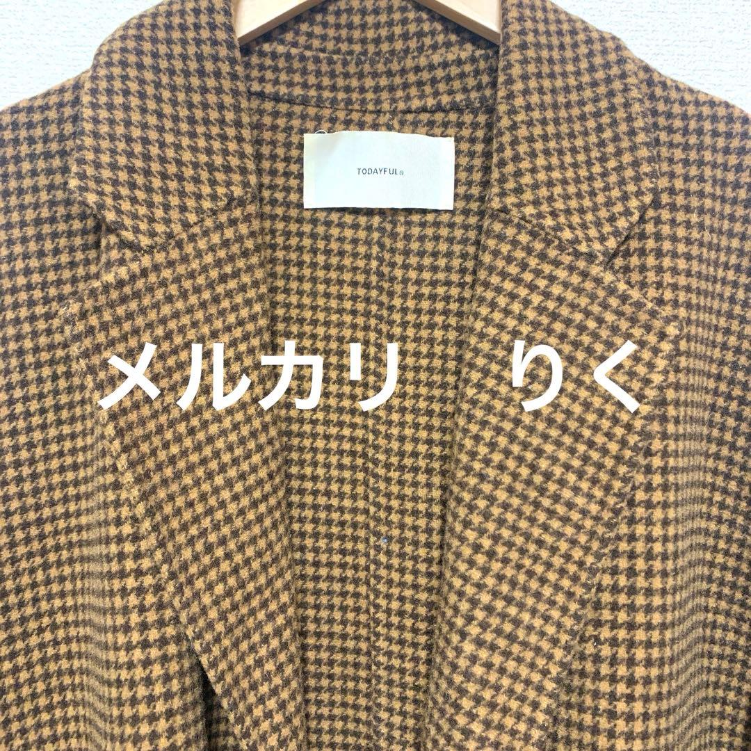 ❤️美品❤️お値下げしました❤️TODAYFUL オーバーチェックコート　38サイズ