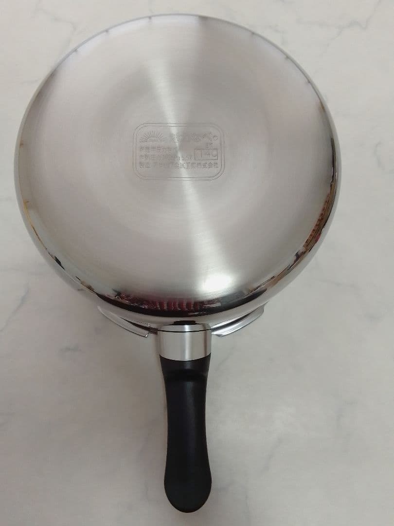 未使用 アサヒ軽金属 ゼロ活力鍋 5.5L 蒸し器(ザル)付 圧力鍋 IH対応