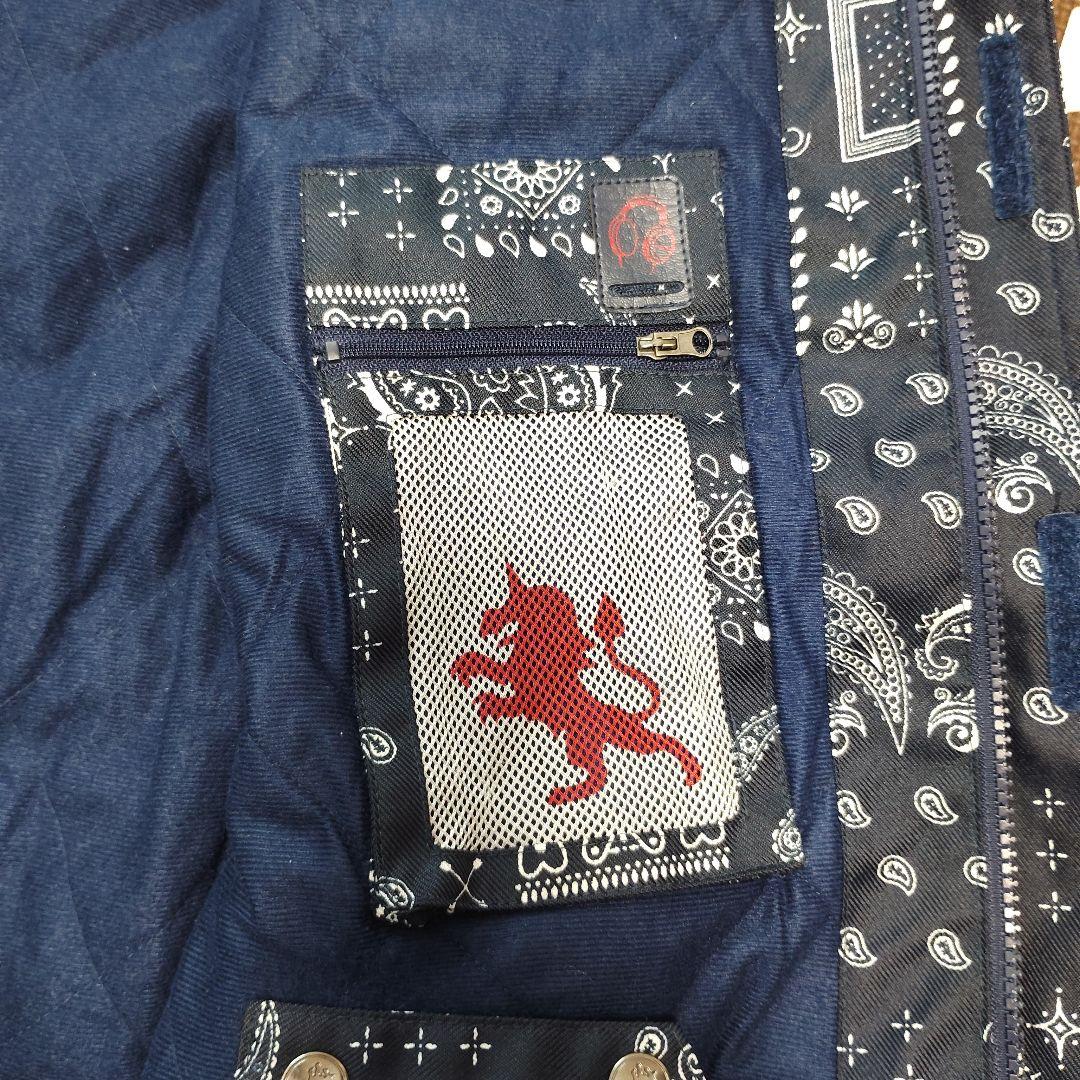 PONTAPES　スキースノーボードウェア上下セット　ペイズリー柄　Mサイズ