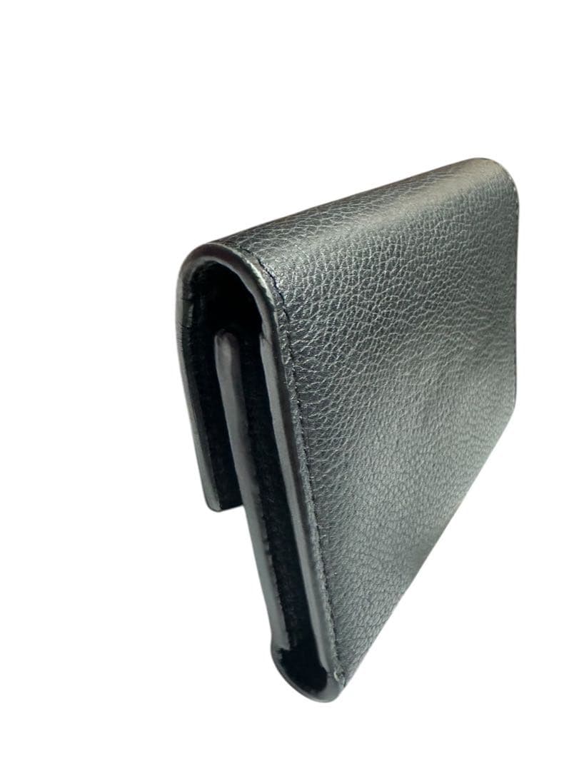 LOUIS VUITTON 財布カプシーヌ 三つ折りコンパクトウォレット黒レザー