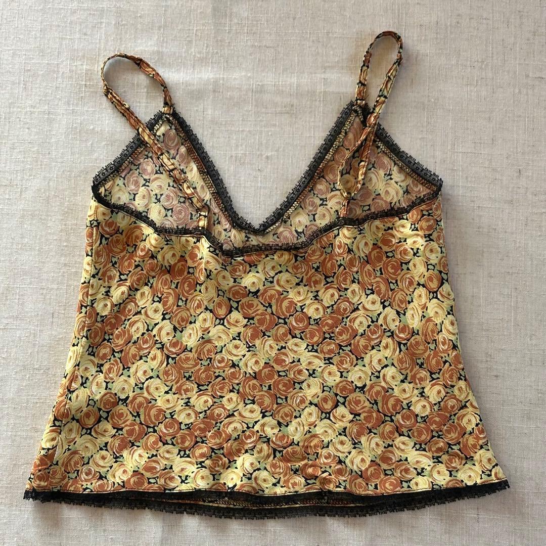 【美品】BETSEY JOHNSON 花柄キャミソール Pサイズ ヴィンテージ
