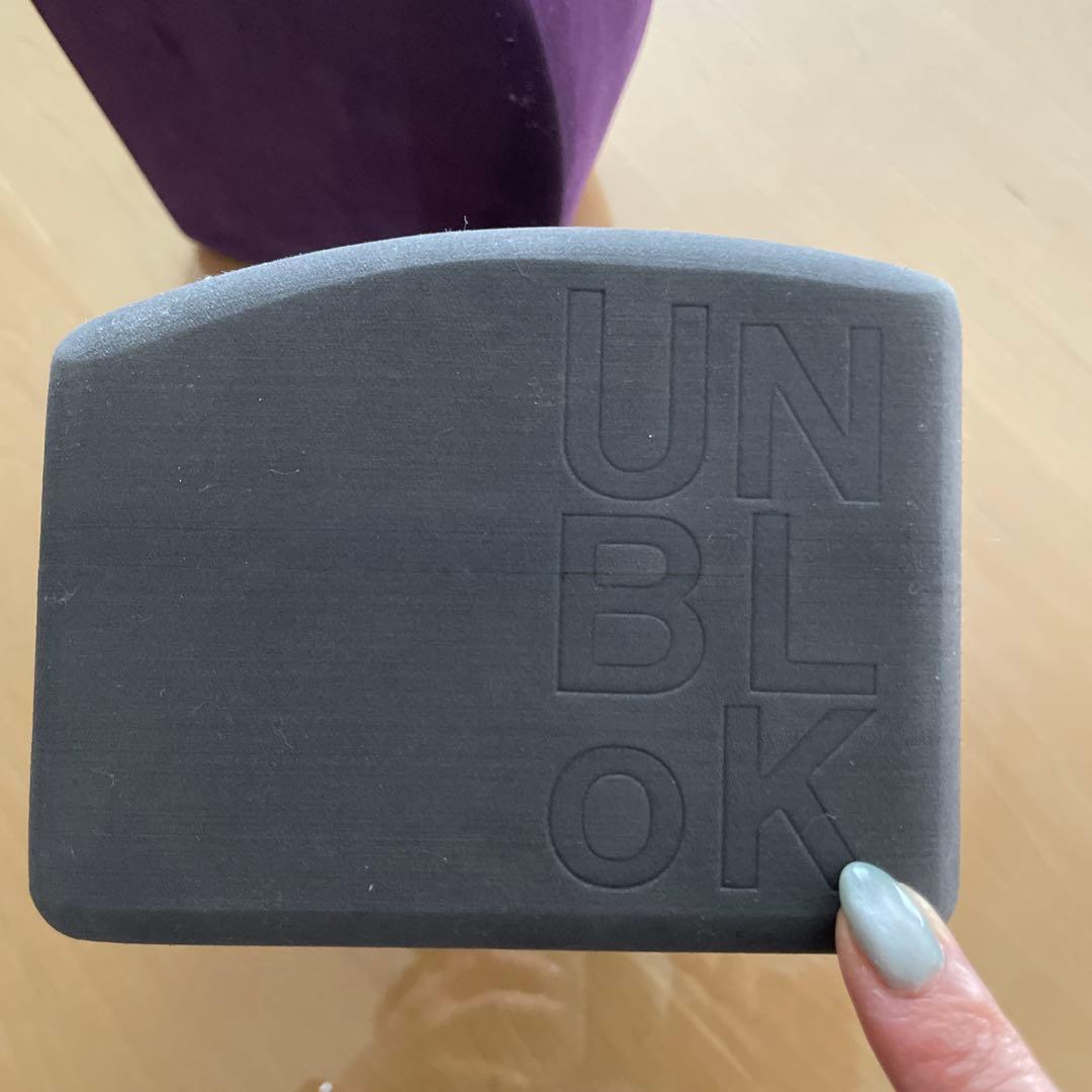 UNBLOCK ヨガブロック 2個セット グレー パープル