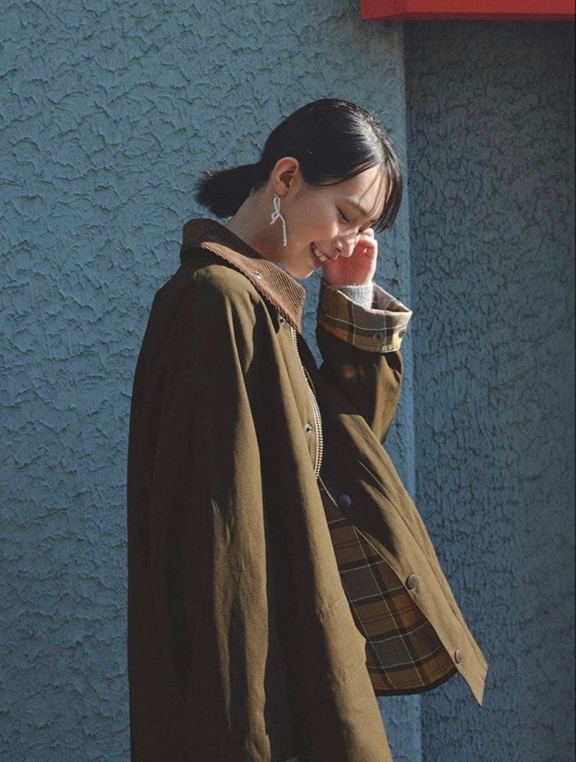 【最終値下げ】【美品】FRAY I.D別注Barbourミドルレングスジャケット