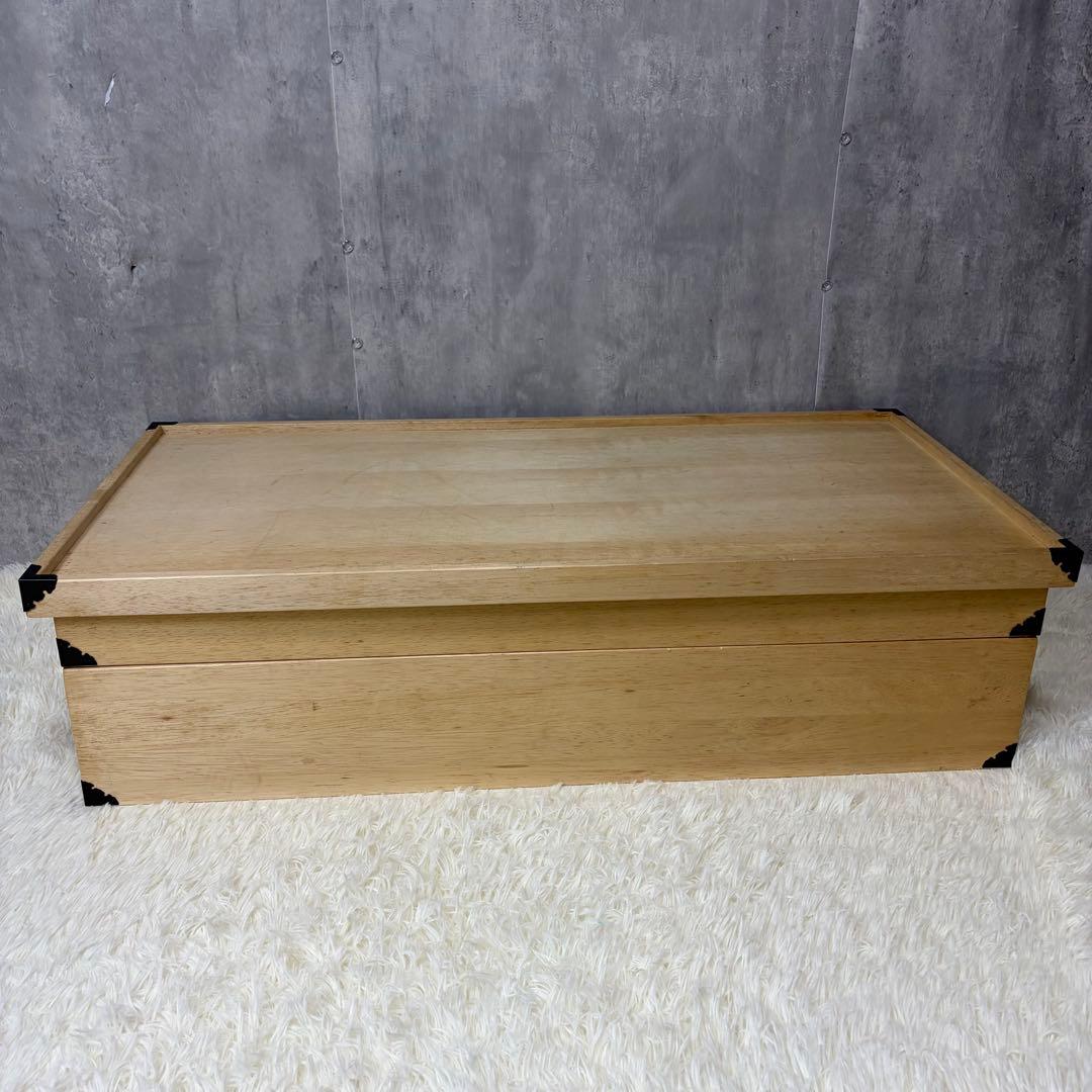【極美品】桐箱 2段 着物 和服 衣装 桐ダンス2段 昭和レトロ