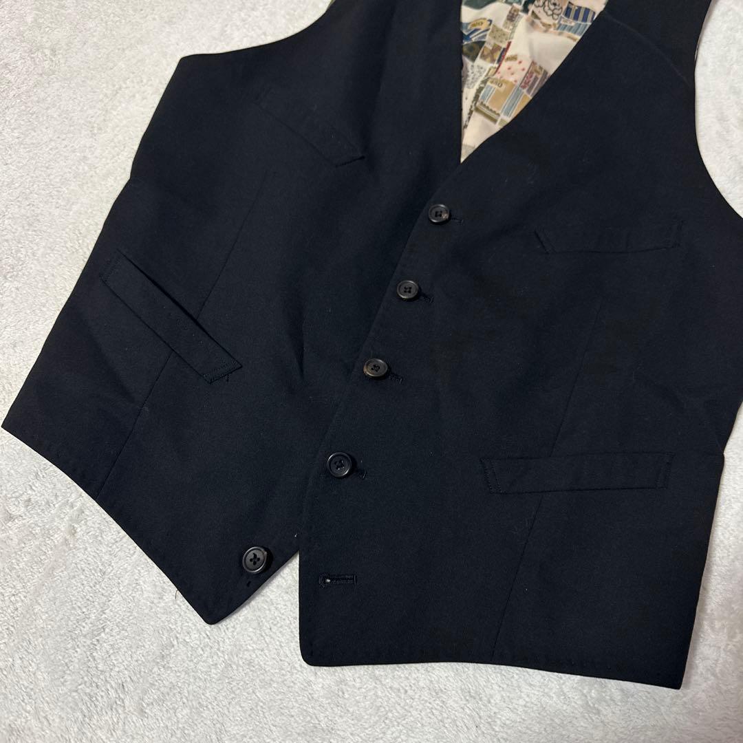 ✨Paul Smith ポールスミス ジレ ベスト L ブラック　 裏地　総柄