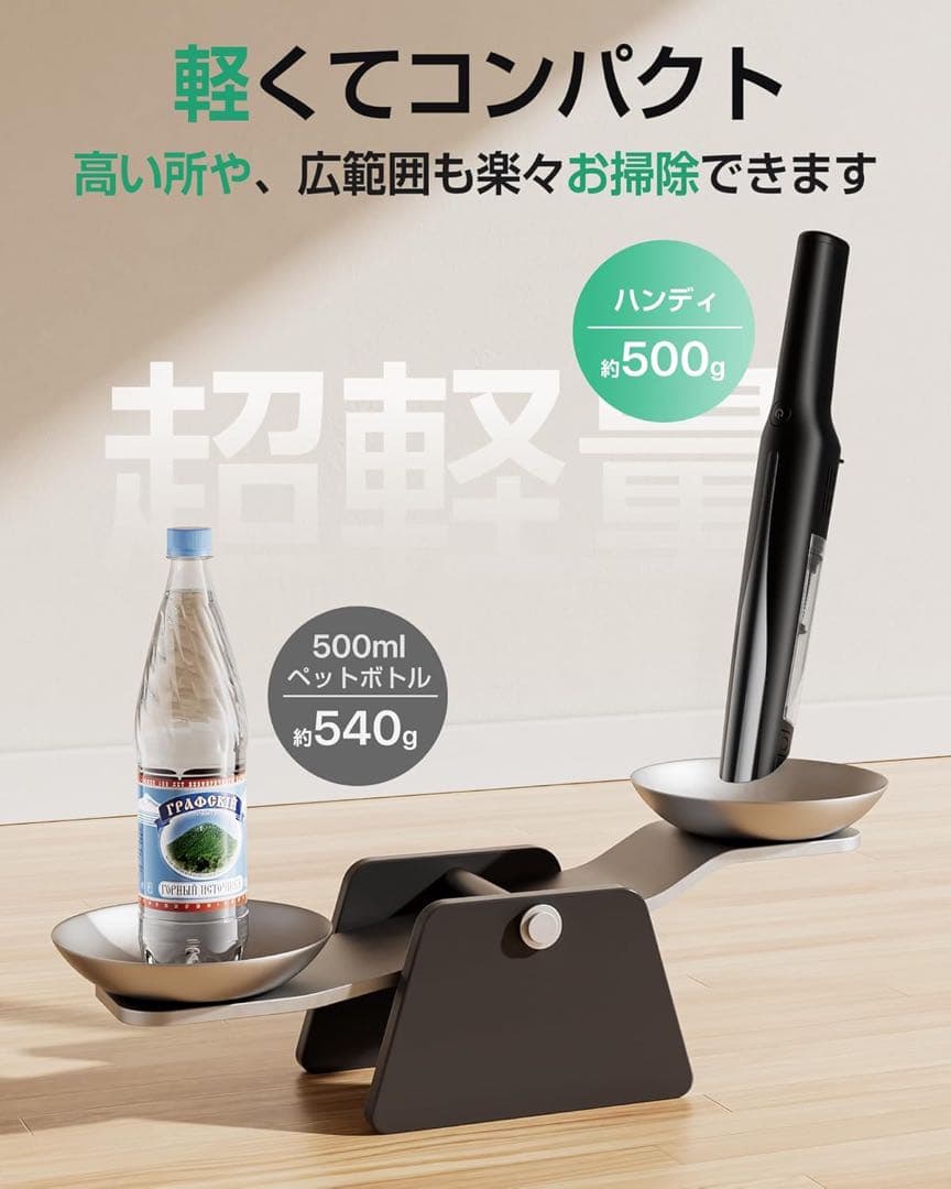 新品！コードレス掃除機　軽量　超強力吸引　スティック　　超軽量　充電スタンド付き