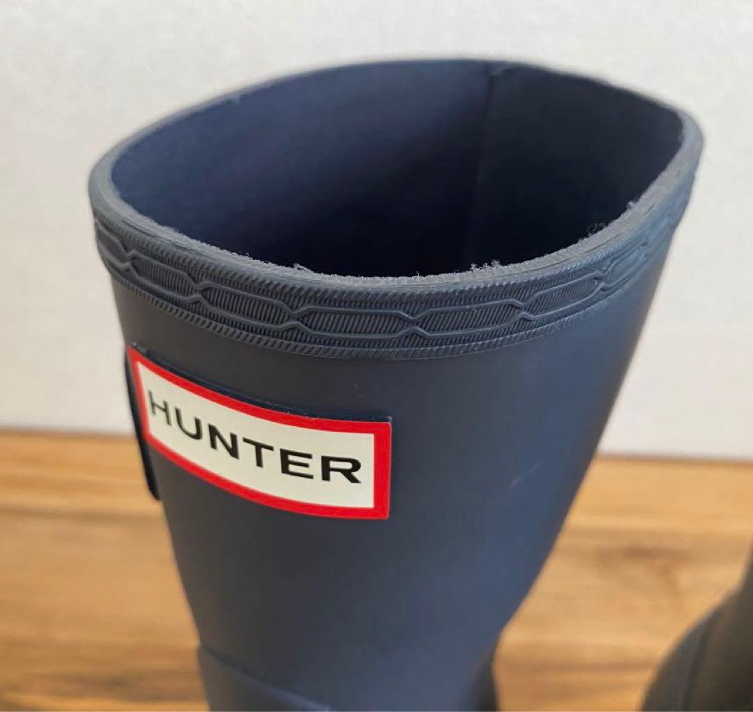 【美品】HUNTER ハンター レインブーツ UK5 バックル付き