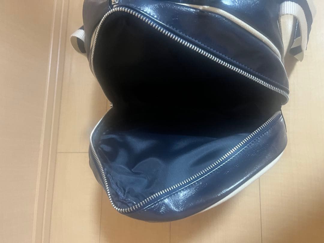 ネイビー ボストンバッグ ストライプデザイン