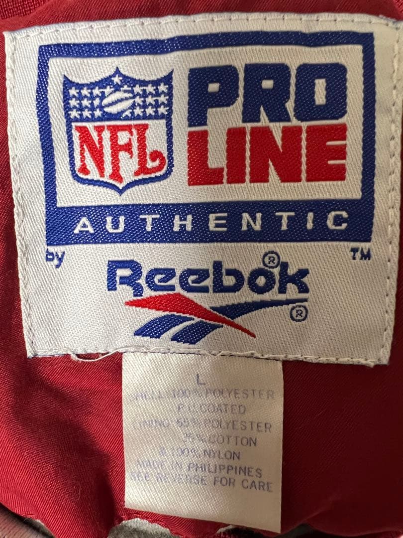 vintage 49ers Reebok ウォームアップウェア 赤