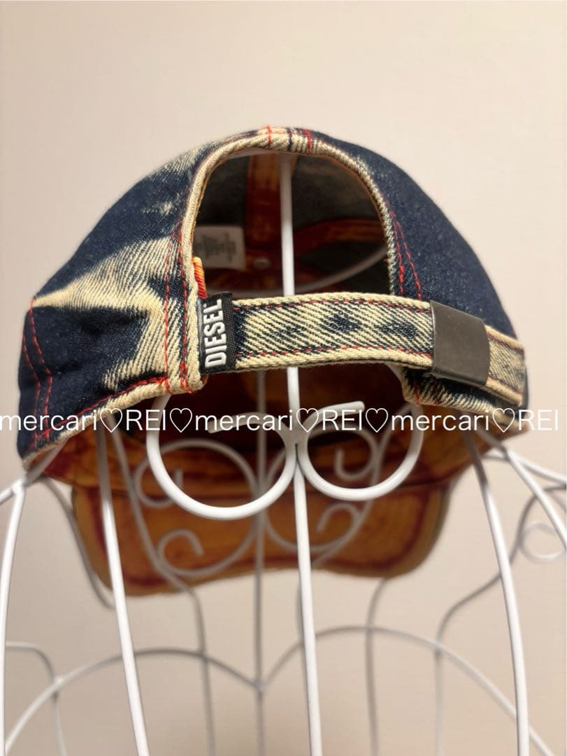 ディーゼル DIESEL キャップ　帽子　デニム　加工デザイン