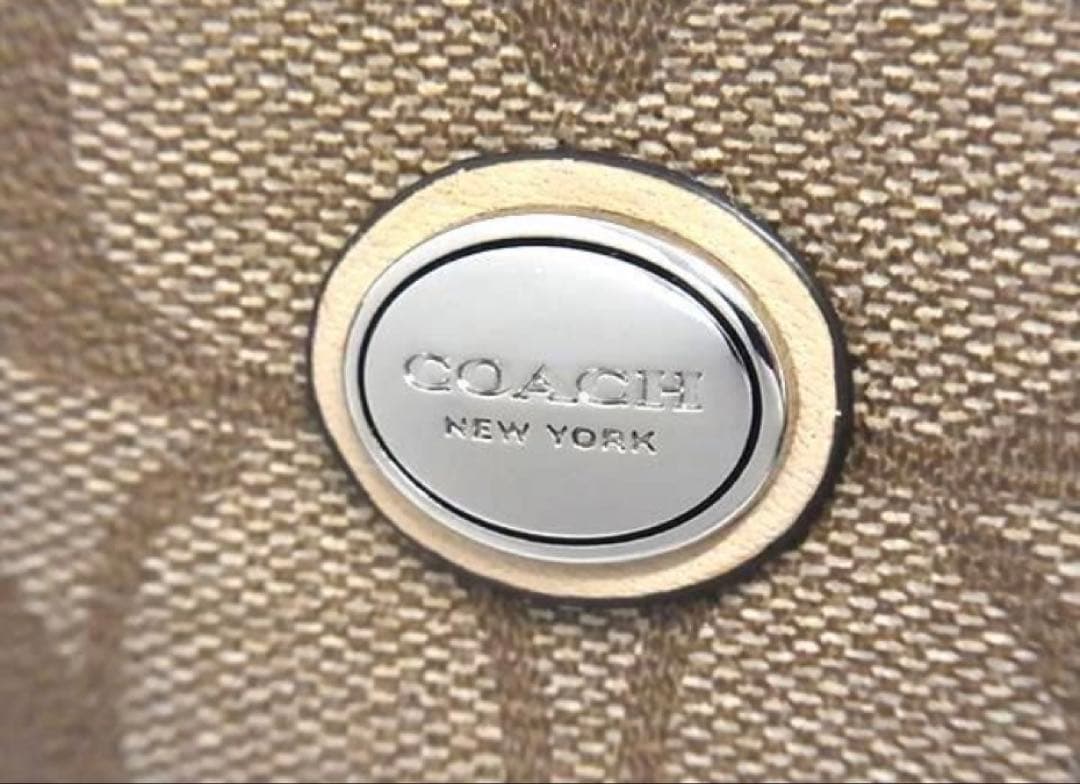 COACH コーチ PVC 2wayミニボストン 斜め掛けショルダーストラップ付