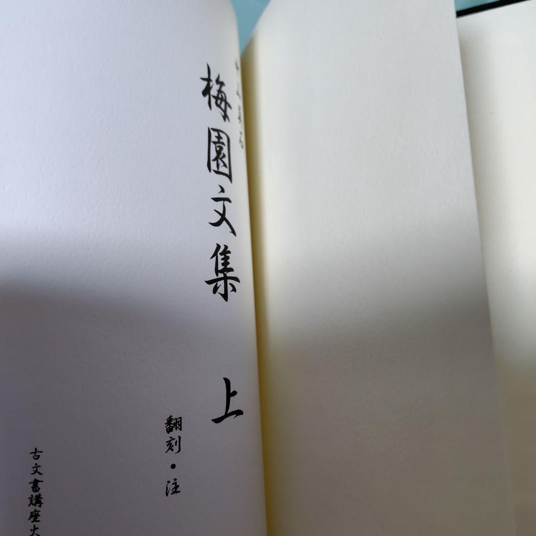 【絶版】梅園文集　上中下　中山美石