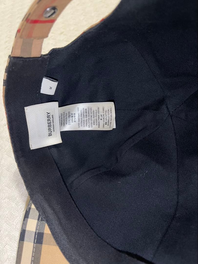 96.t様専【美品】Burberry バーバリー　キャップ Mサイズ