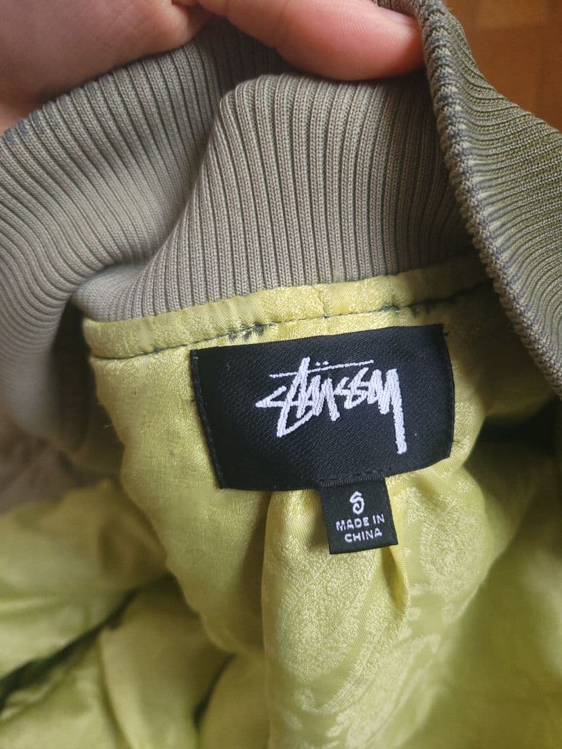 00s OLD STUSSY MA-1 ガーメントダイ ボンバージャケット