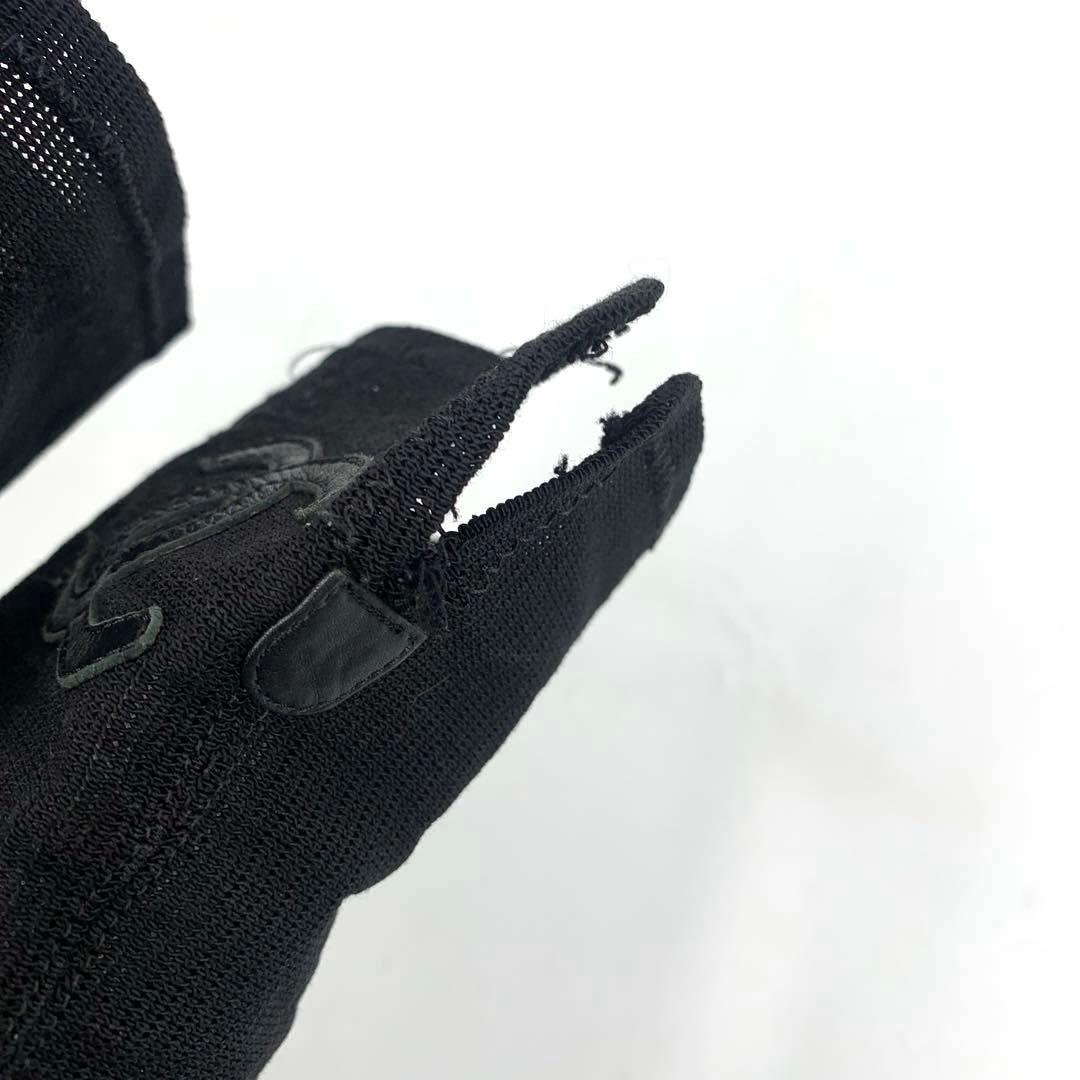 CHANEL サイズ表記「36 1/2C」ストレッチメッシュ　ニーハイブーツ　袋