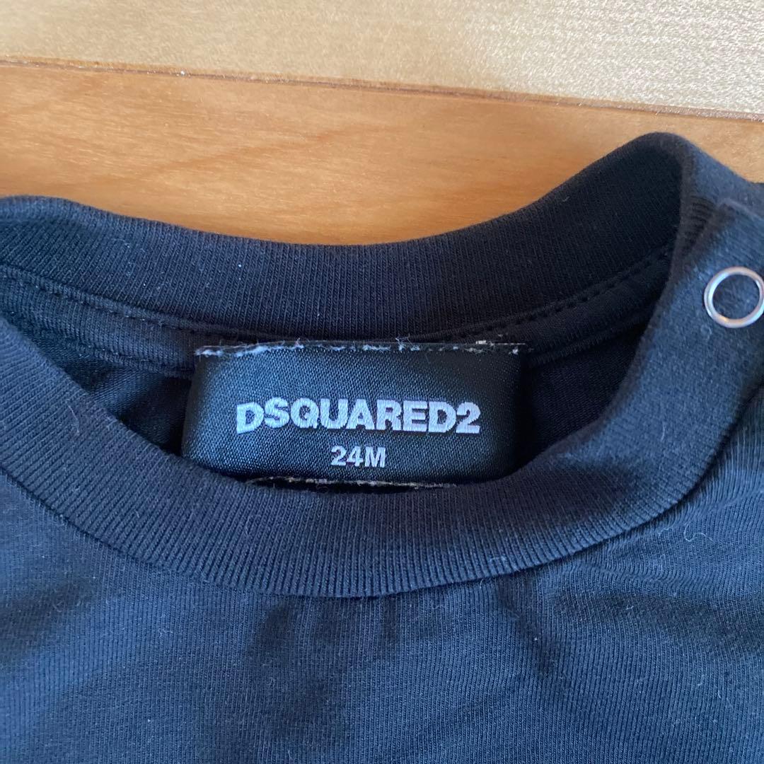 DSQUARED2 ブラック ICON Tシャツ＆ショートパンツ 24M