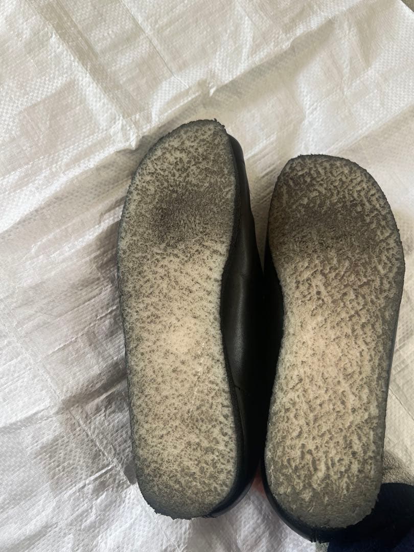 クラークス Clarks ワラビー ブラックレザー UK6.5 24.5センチ