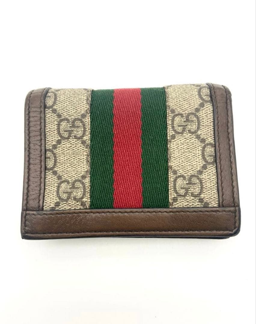 ゲ*！様 GUCCI 二つ折り財布 オフディア　シェリーライン