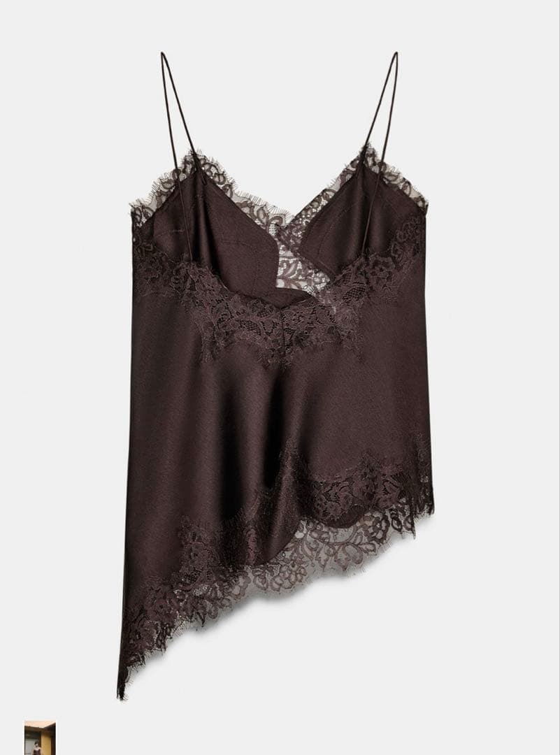 ZARA レーストリムキャミソール