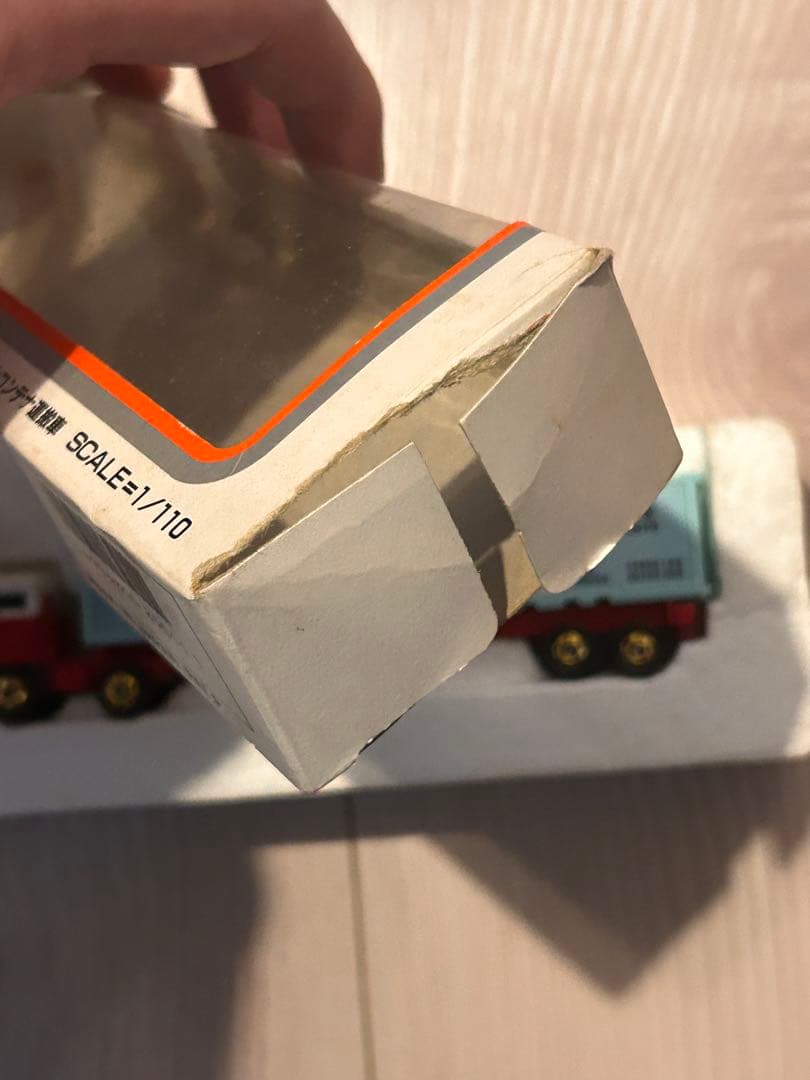 ロングトミカ 日野セミトレーラー 海上コンテナ運搬車 1/100 日本製