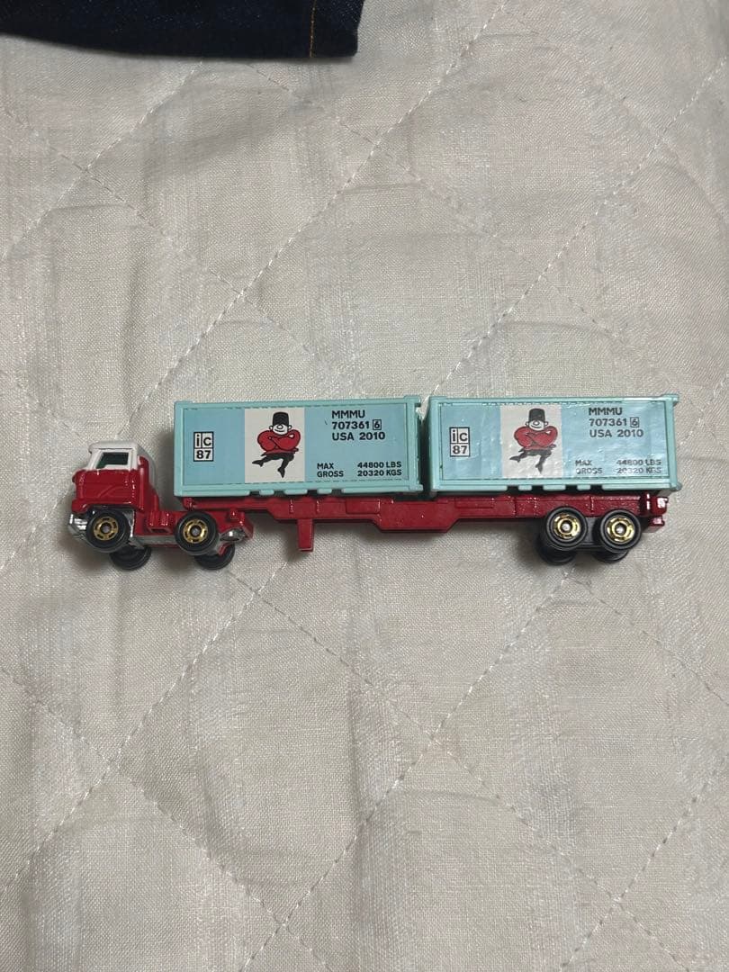 ロングトミカ 日野セミトレーラー 海上コンテナ運搬車 1/100 日本製