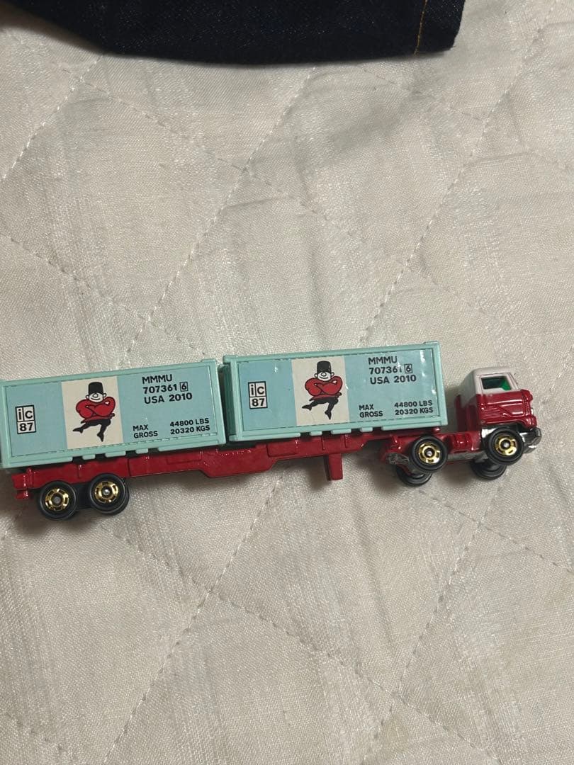 ロングトミカ 日野セミトレーラー 海上コンテナ運搬車 1/100 日本製