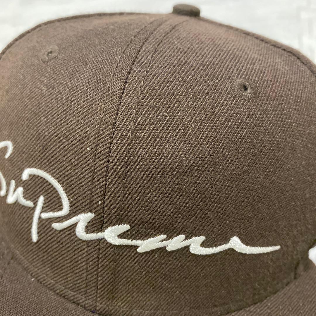 Supreme 59FIFTY ブラウン キャップ 7 3/8