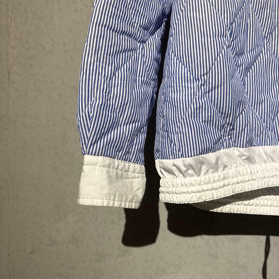 sacai Quilted Shirt Jacket キルティング ストライプM