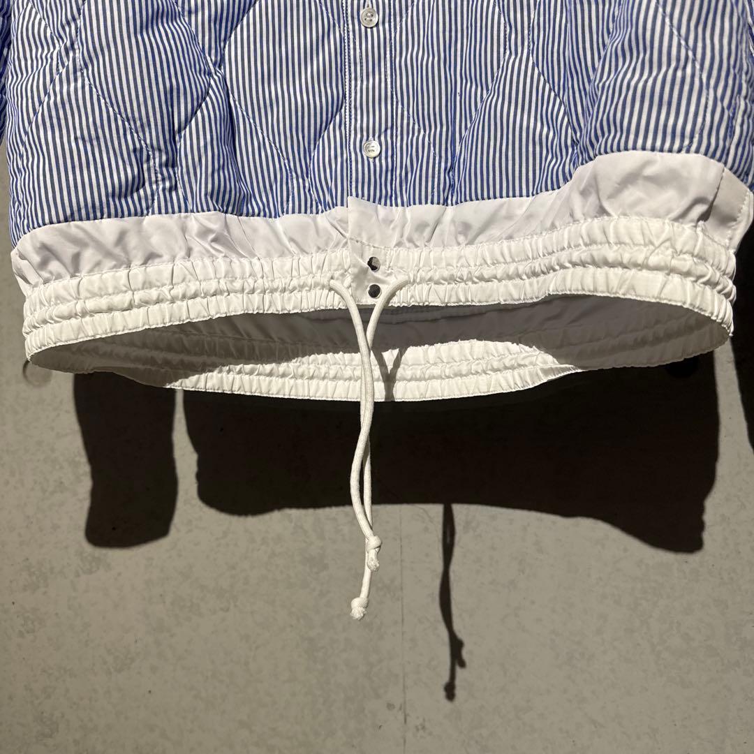 sacai Quilted Shirt Jacket キルティング ストライプM