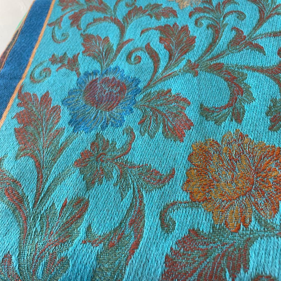 L ANCE L シルクwool ストール　横68縦120㎝　房約6㎝