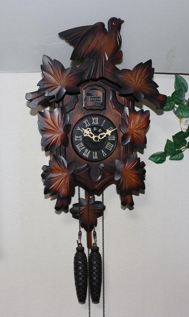 可動品 TEZUKA CLOCK poppo 鳩時計 分銅式 #103 掛時計