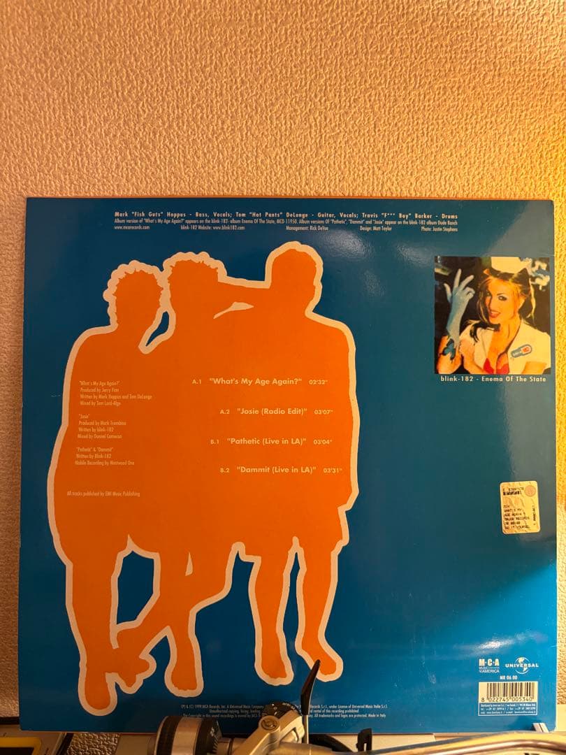 blink-182 / What's My Age Again? レコード美品
