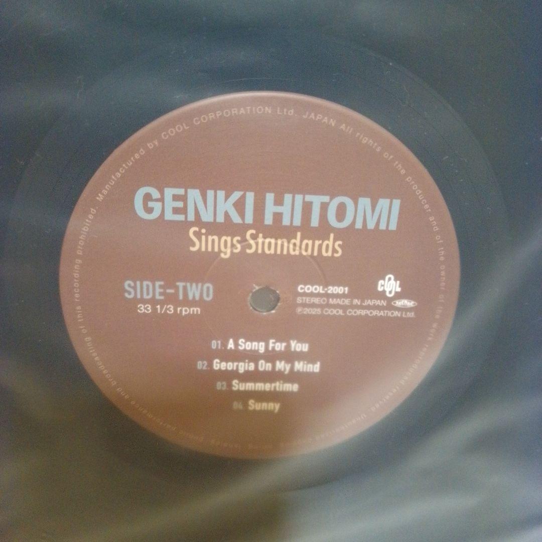 人見元基GENKI HITOMI Sings Standardsレコードほぼ新品