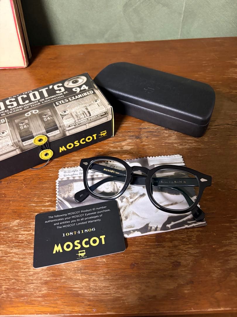 MOSCOT モスコット　レムトッシュ　46 ブラック　美品