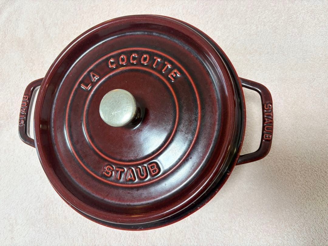 STAUB ストウブ ラ・ココット 24cm グラナダレッド 鋳物 フランス製
