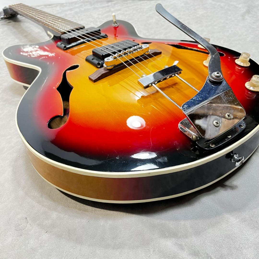 【70s国産】Morales ESP-200　モラレス　フルアコ　全音　ケース付