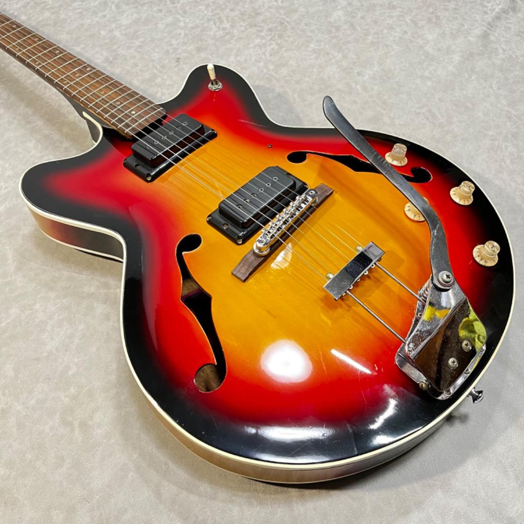 【70s国産】Morales ESP-200　モラレス　フルアコ　全音　ケース付