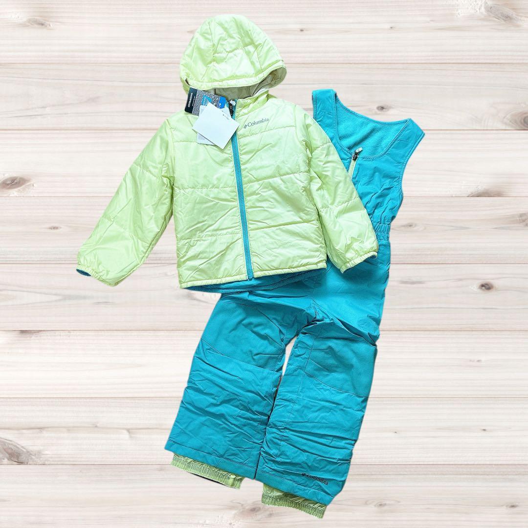 【新品】Columbia 子ども用スキーウェア ターコイズ