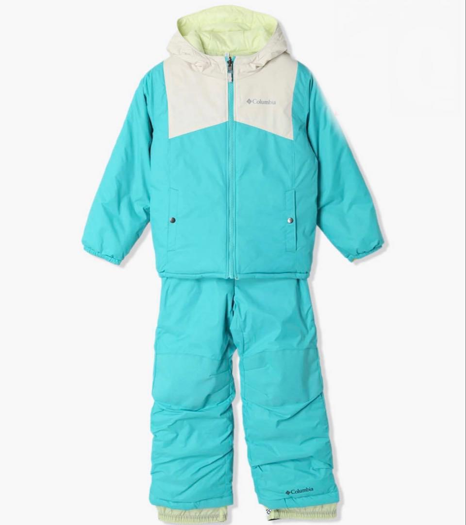 【新品】Columbia 子ども用スキーウェア ターコイズ