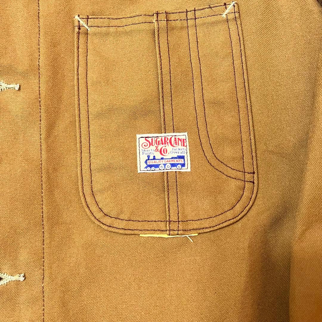 専用 シュガーケーン ブラウン ダック ワークコート カバーオールジャケット