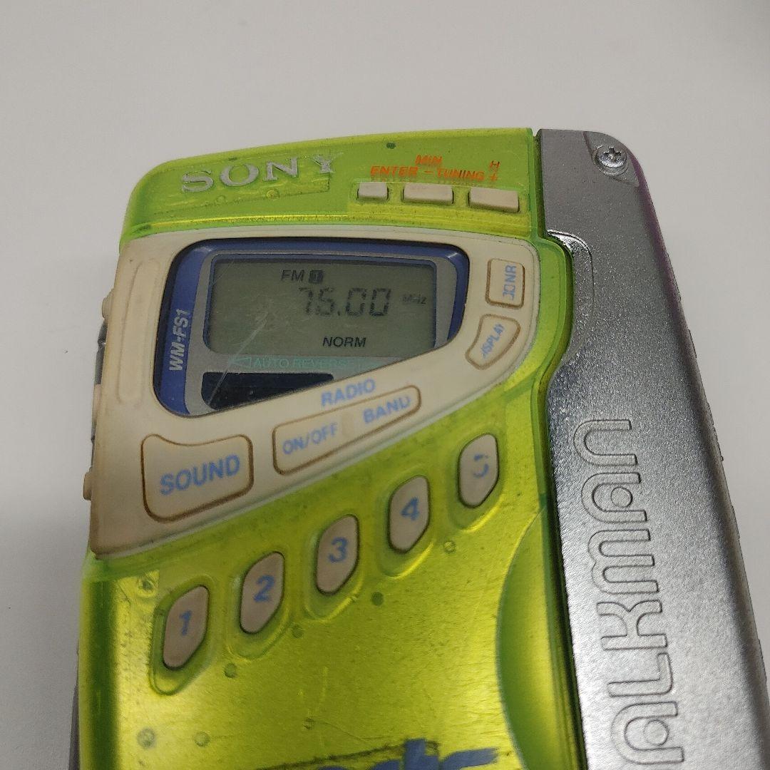 SONY カセットウォークマン WM-FS1 スケルトン仕様　ジャンク　中古