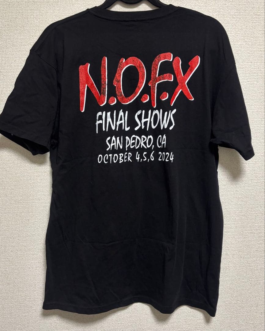新品　NOFX ファイルツアーTシャツ　ブラック　L ノーエフエックス